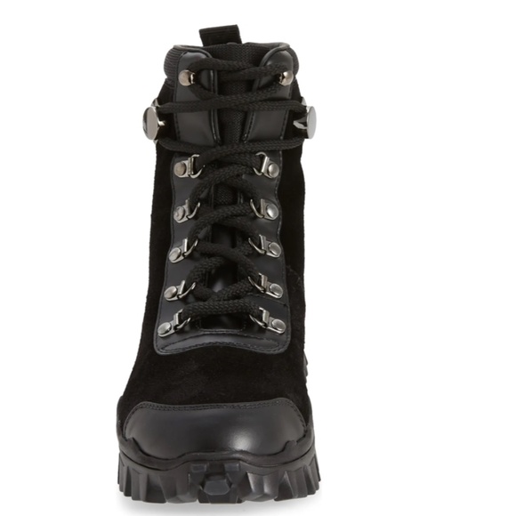 NIB $725 MONCLER Helis Hiking Boot in Black - size 8.5 US / 38.5 EU! - Picture 4 of 16